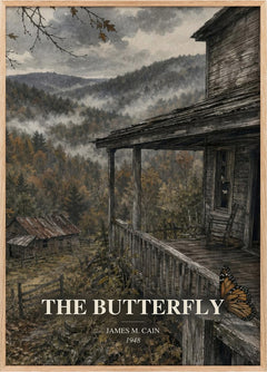 The Butterfly Book Watercolour Illustration by James M. Cain