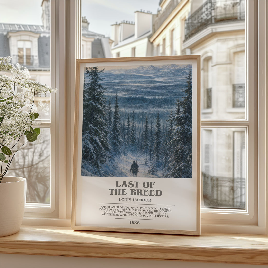 Last of the Breed bookish poster colour and style options – Louis L'Amour book art