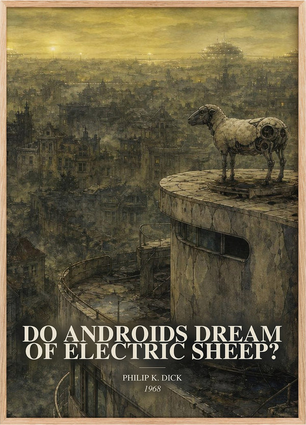 Do Androids Dream of Electric Sheep? Book Watercolour Illustration by Philip K. Dick