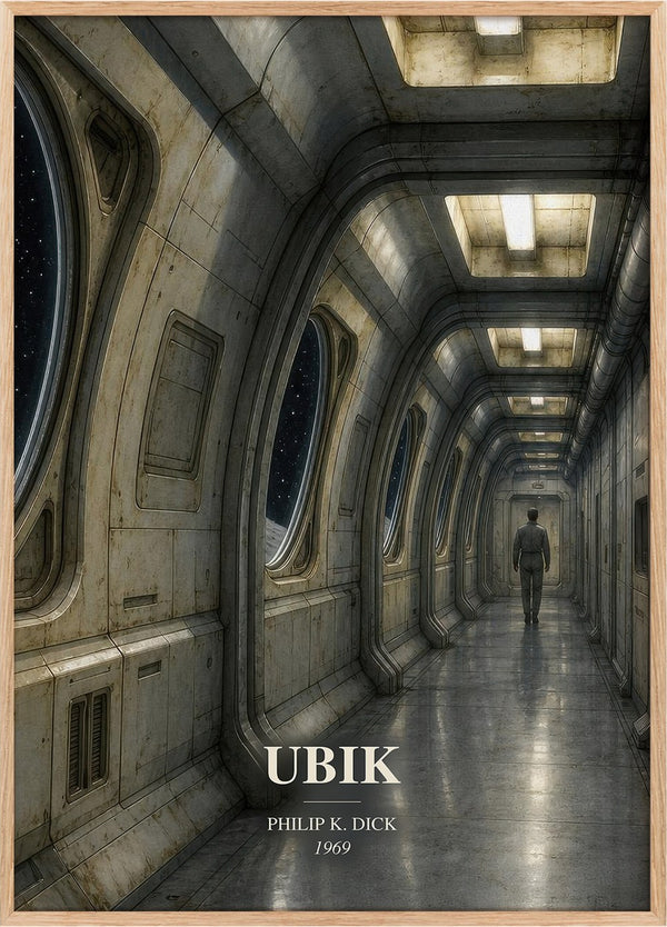 Ubik Book Watercolour Illustration by Philip K. Dick