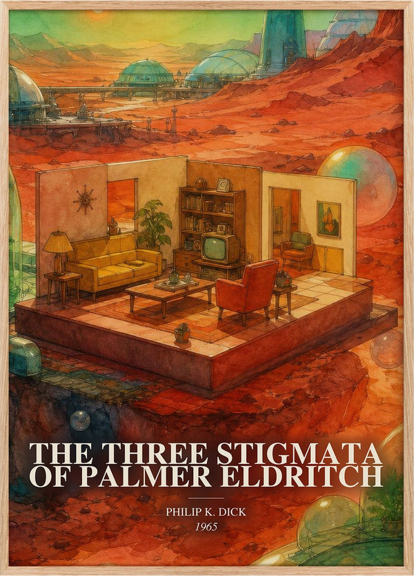 Three Stigmata of Palmer Eldritch Book Watercolour Illustration by Philip K. Dick
