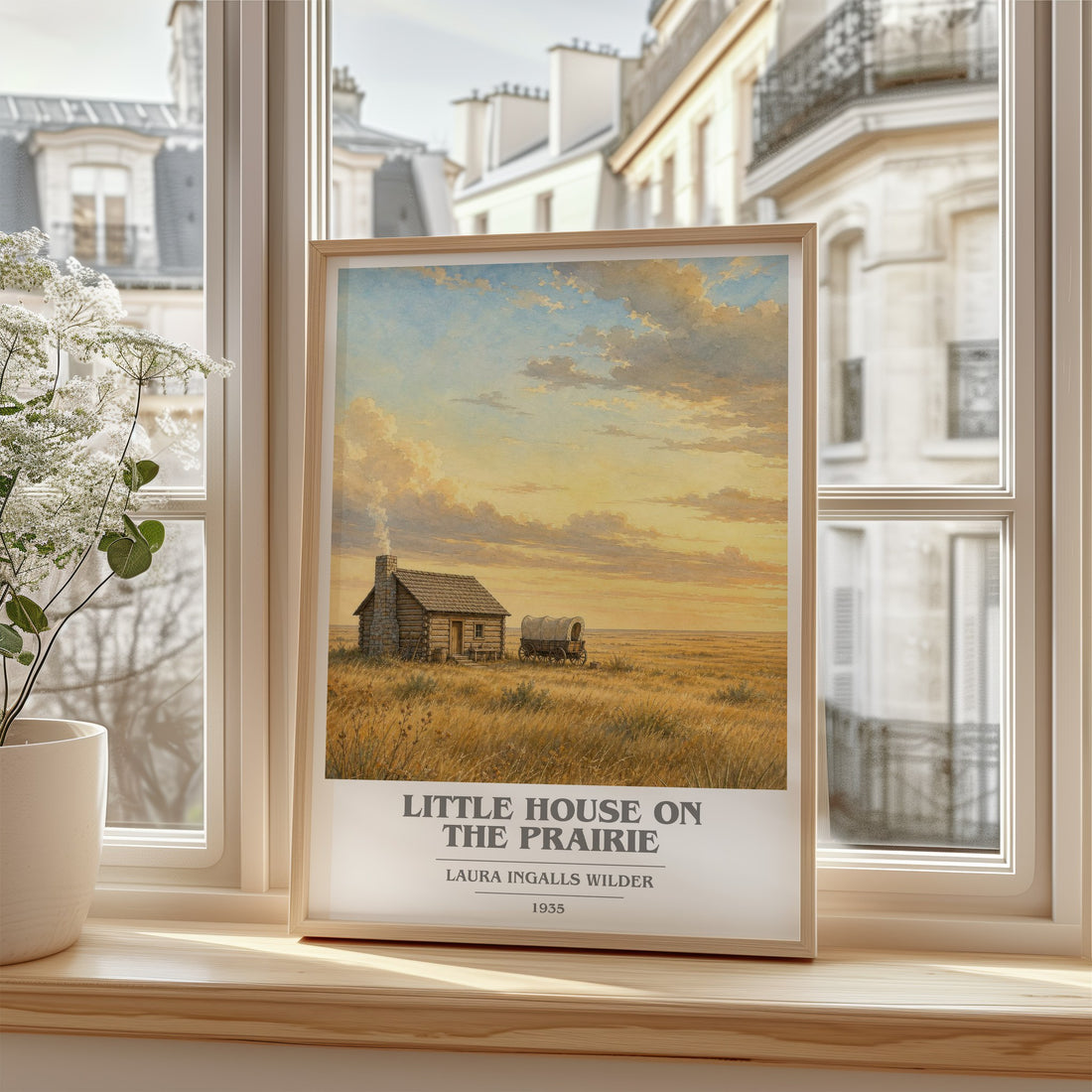 Little House on the Prairie book cover poster colour and style options – Laura Ingalls Wilder book art