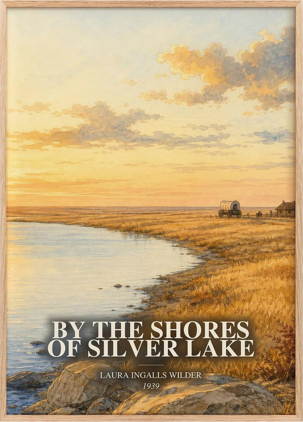 By the Shores of Silver Lake Book Watercolour Illustration by Laura Ingalls Wilder