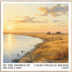 By the Shores of Silver Lake Literary Art Print by L. Wilder
