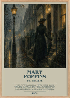Mary Poppins Bookish Wall Art by P.L. Travers