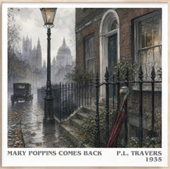Mary Poppins Comes Back Literary Art Print by P.L. Travers