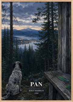 Pan Book Watercolour Illustration by Knut Hamsun