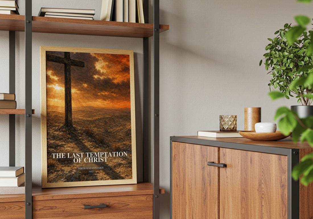 The Last Temptation of Christ book watercolour illustration paper finish options – matte satin gloss