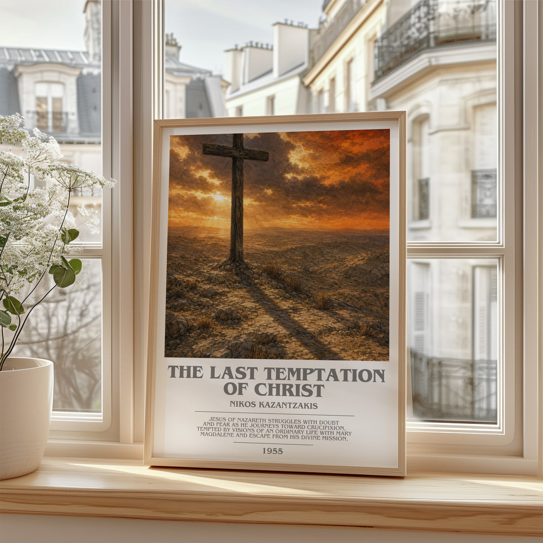 The Last Temptation of Christ bookish poster colour and style options – Nikos Kazantzakis book art