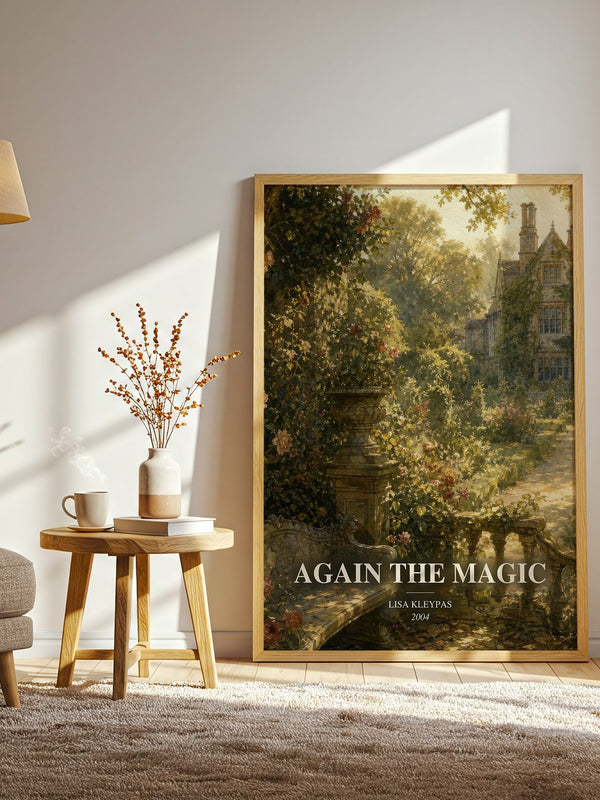 Again the Magic watercolour print in frame leaning in hallway – romance wall art