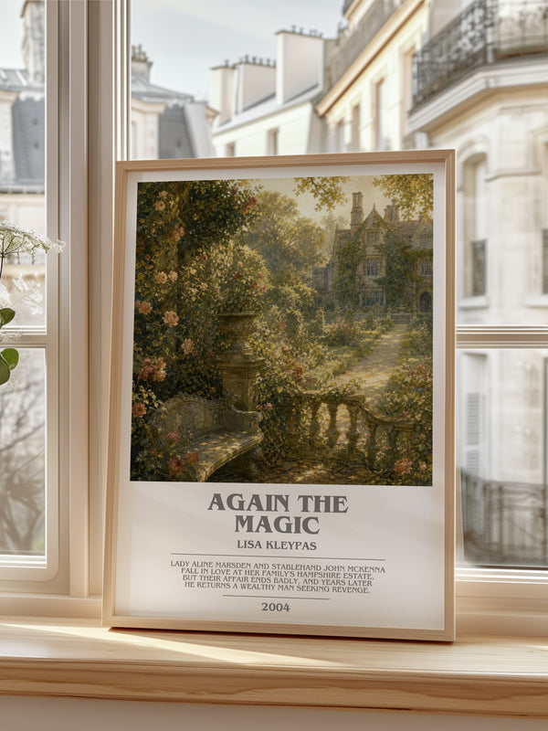 Again the Magic bookish poster colour and style options – Lisa Kleypas book art