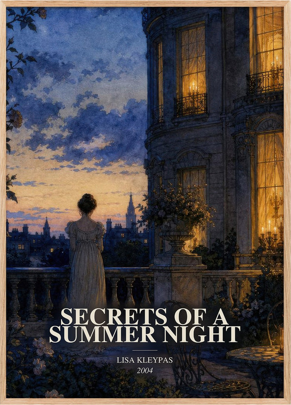 Secrets of a Summer Night Book Watercolour Illustration by L. Kleypas