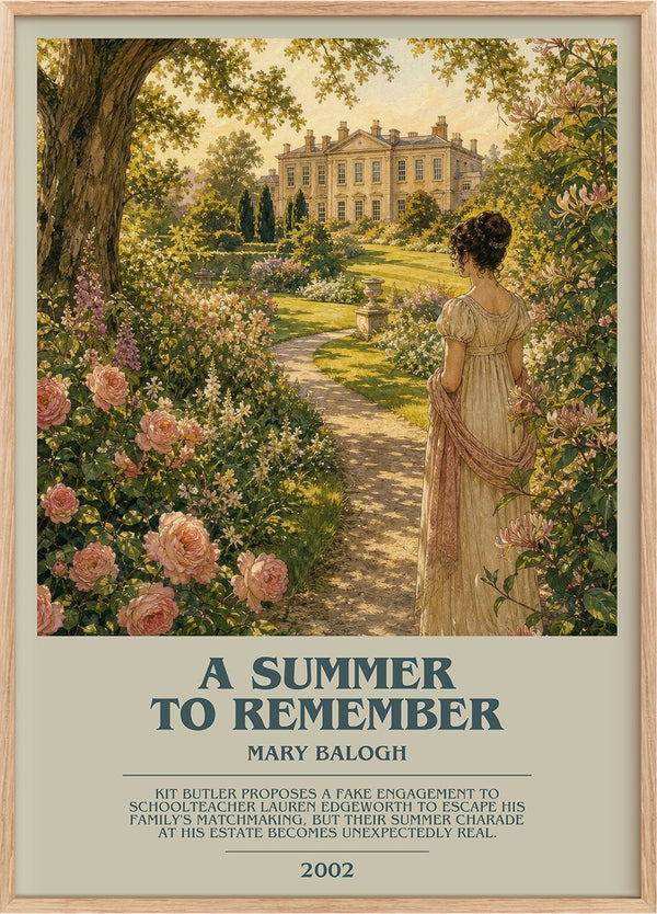 A Summer to Remember Bookish Wall Art by Mary Balogh