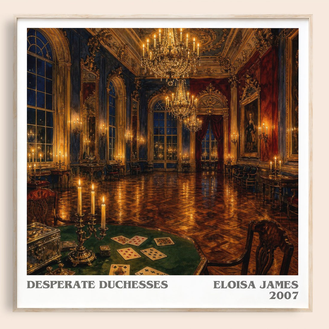 Desperate Duchesses literary book poster by Eloisa James – framed literary art print