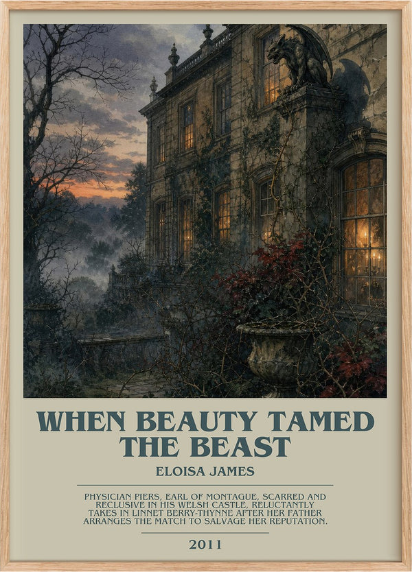 When Beauty Tamed the Beast Bookish Wall Art by Eloisa James