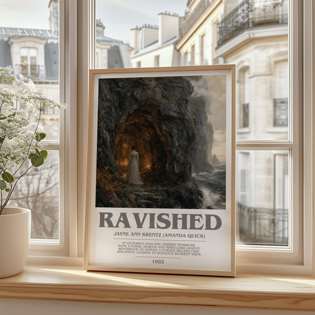 Ravished bookish poster colour and style options – Jayne Ann Krentz (Amanda Quick) book art
