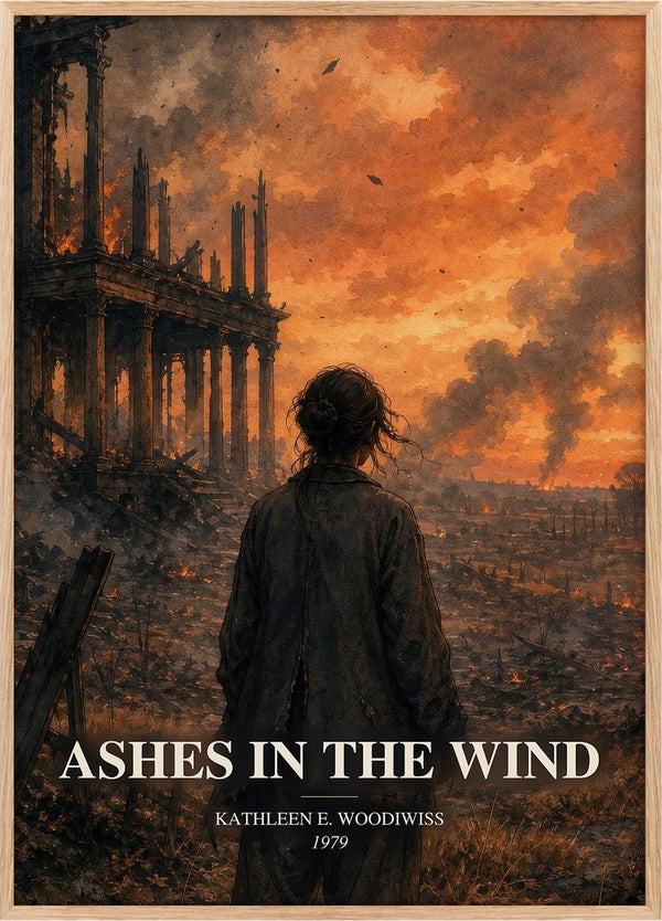 Ashes in the Wind Book Watercolour Illustration by K. Woodiwiss