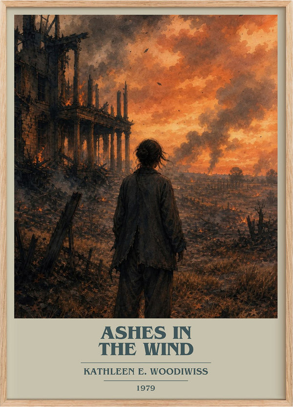 Ashes in the Wind Book Cover Poster by Kathleen E. Woodiwiss