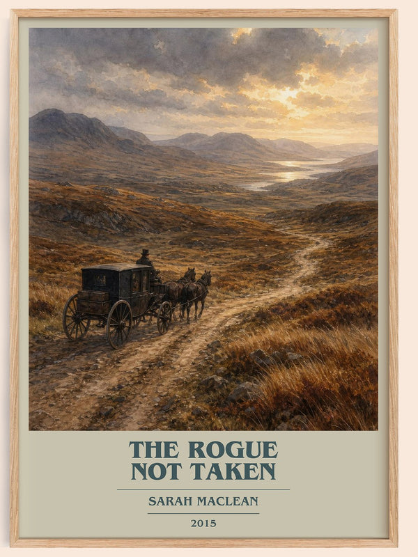 The Rogue Not Taken book cover book poster by Sarah MacLean – framed literary art print