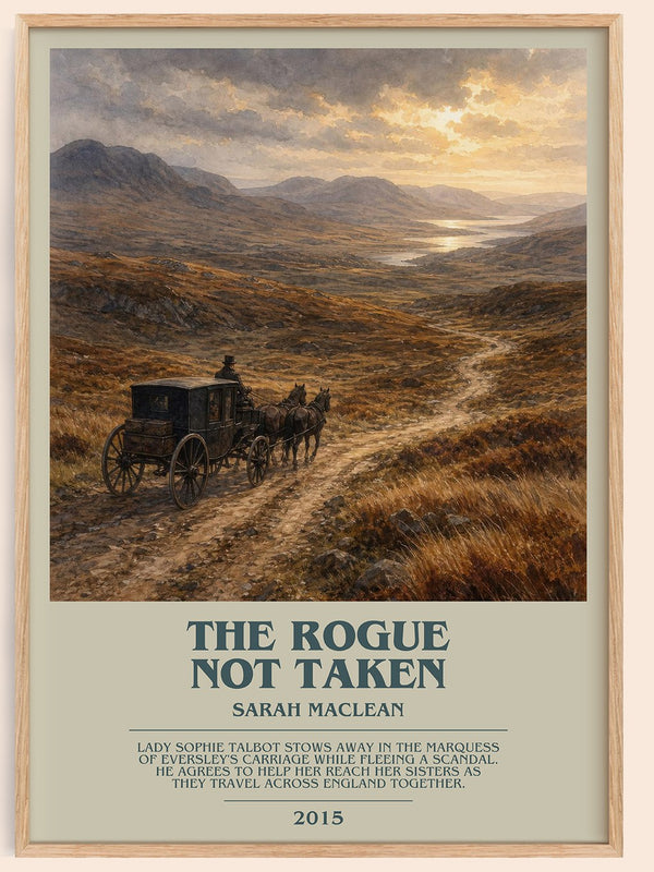 The Rogue Not Taken bookish book poster by Sarah MacLean – framed literary art print