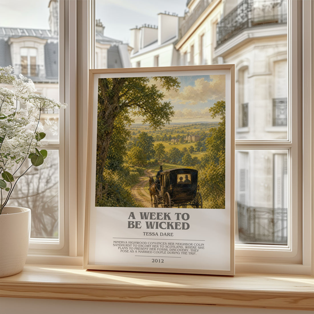 A Week to Be Wicked bookish poster colour and style options – Tessa Dare book art