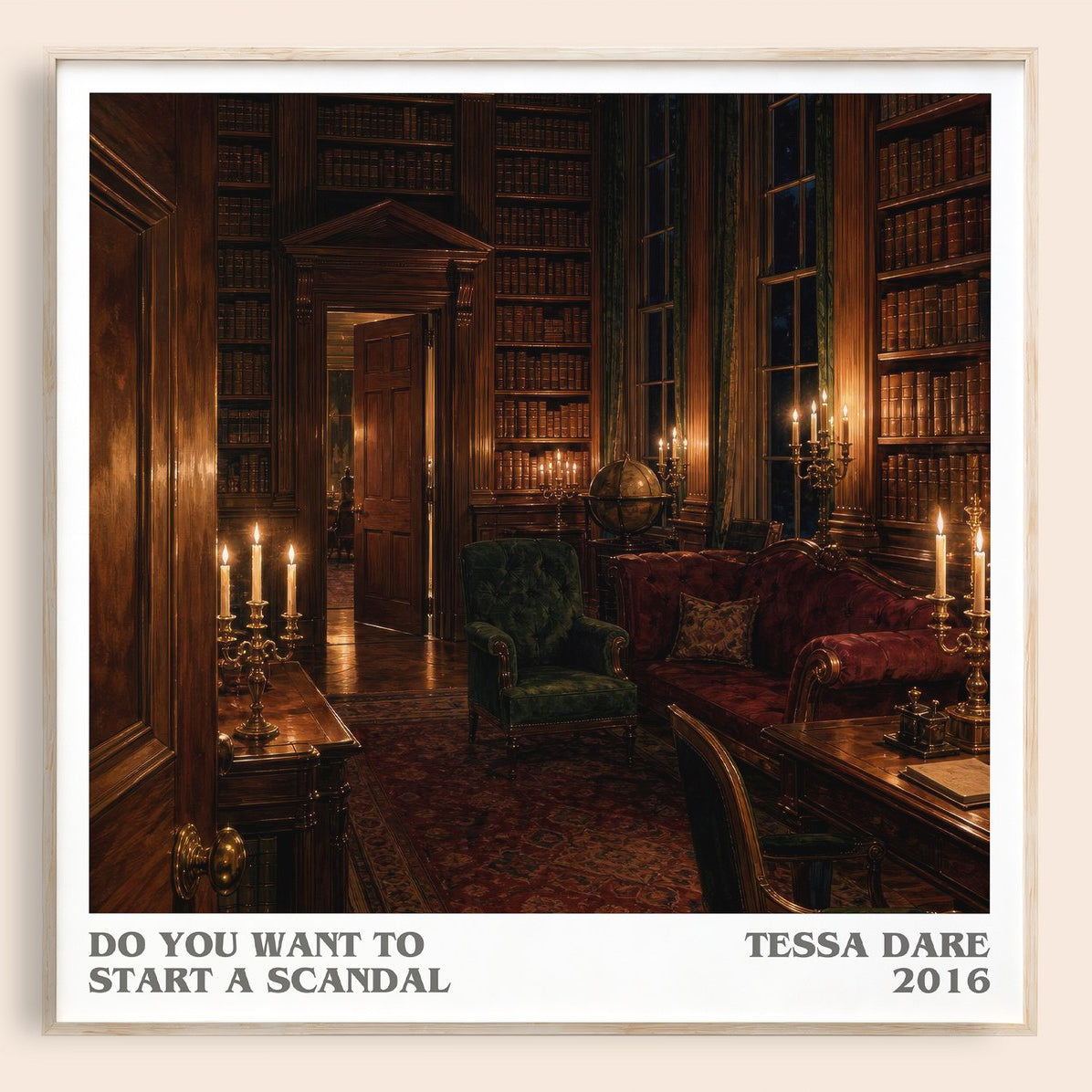 Do You Want to Start a Scandal literary book poster by Tessa Dare – framed literary art print