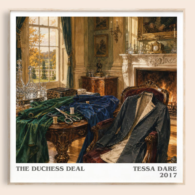 The Duchess Deal literary book poster by Tessa Dare – framed literary art print