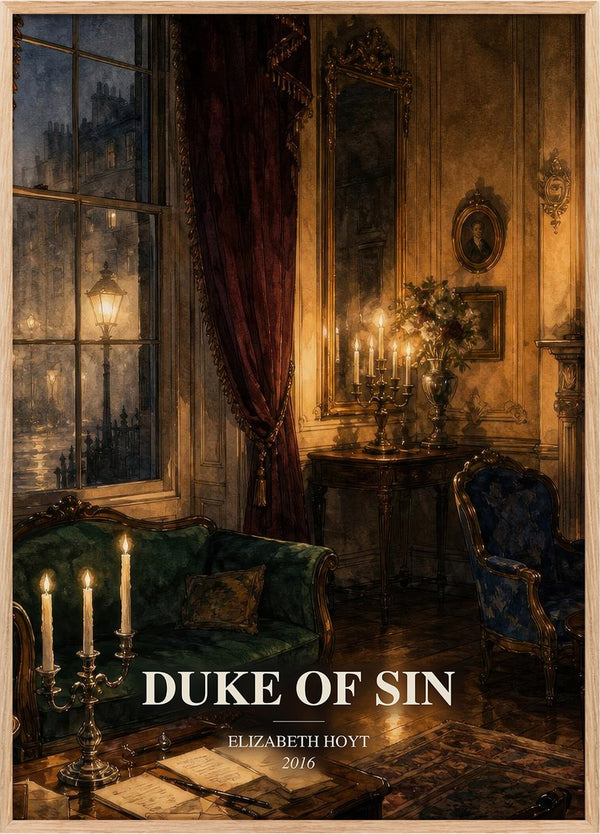 Duke of Sin Book Watercolour Illustration by Elizabeth Hoyt
