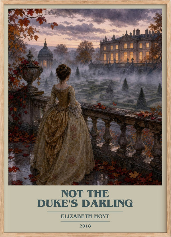 Not the Duke's Darling Book Cover Poster by Elizabeth Hoyt