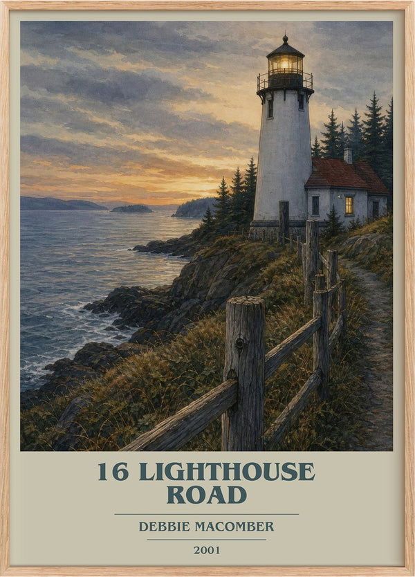 16 Lighthouse Road Book Cover Poster by Debbie Macomber