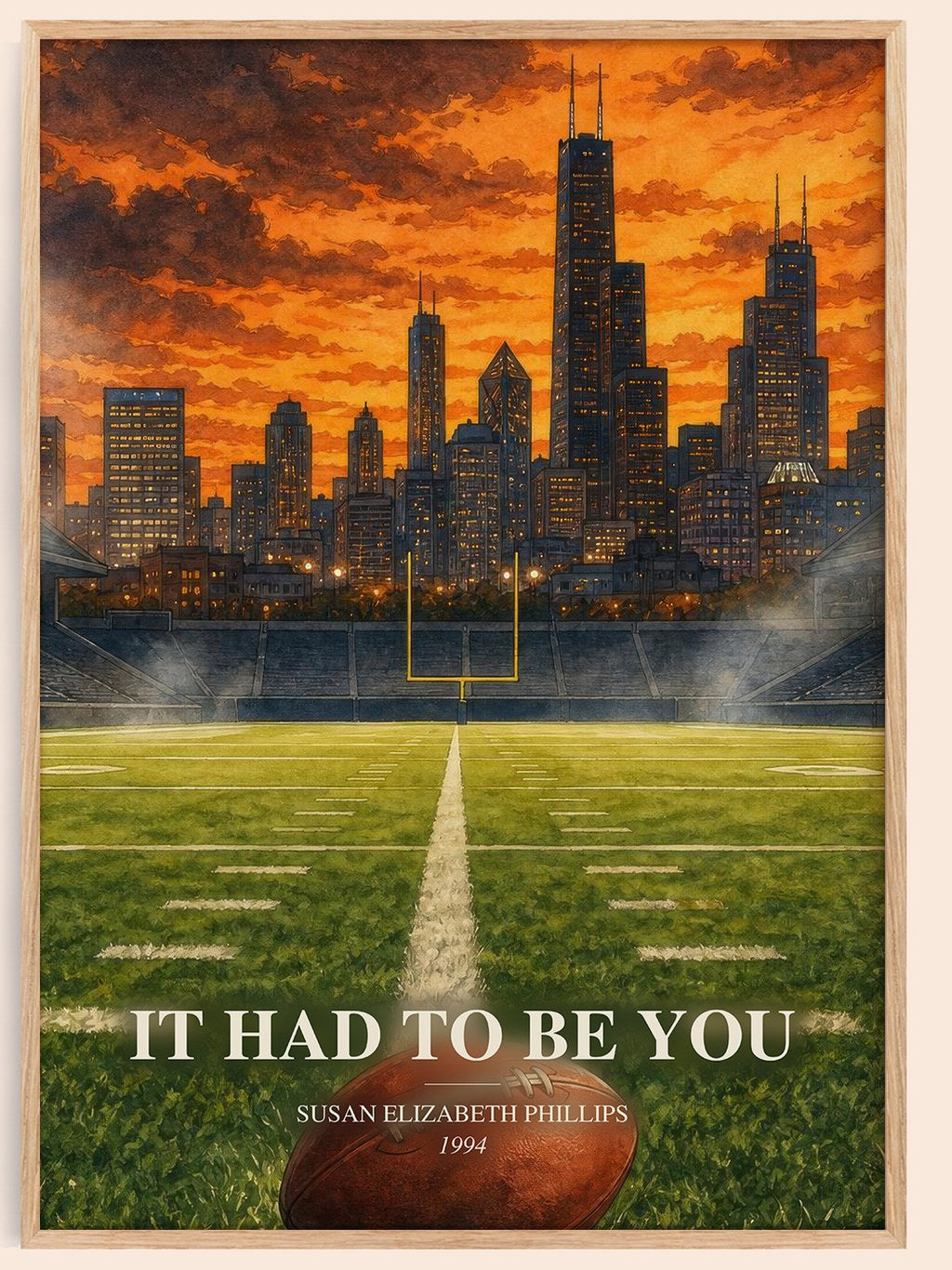 It Had to Be You watercolour book poster by Susan Elizabeth Phillips – framed literary art print