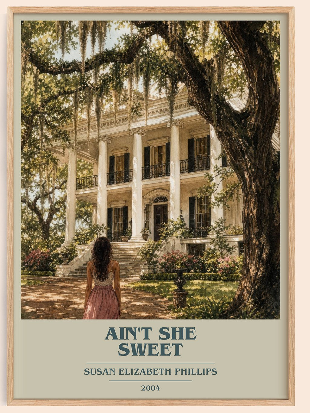 Ain't She Sweet book cover book poster by Susan Elizabeth Phillips – framed literary art print