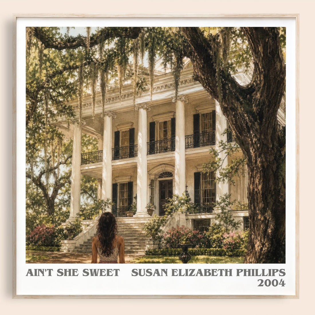 Ain't She Sweet literary book poster by Susan Elizabeth Phillips – framed literary art print