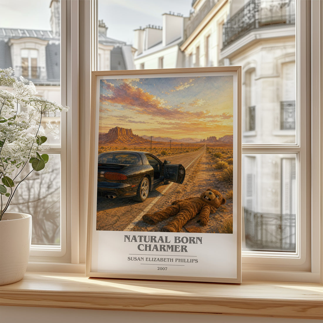 Natural Born Charmer book cover poster colour and style options – Susan Elizabeth Phillips book art