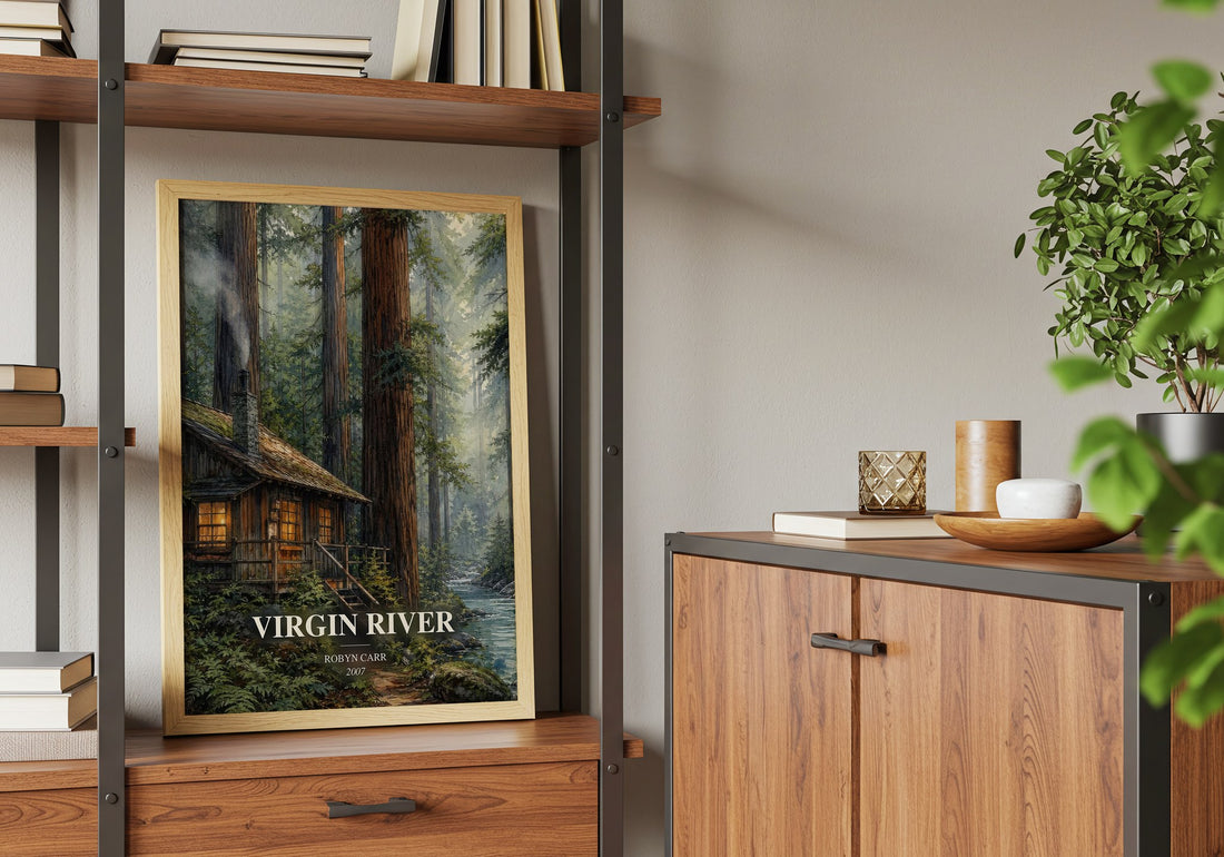 Virgin River book watercolour illustration paper finish options – matte satin gloss