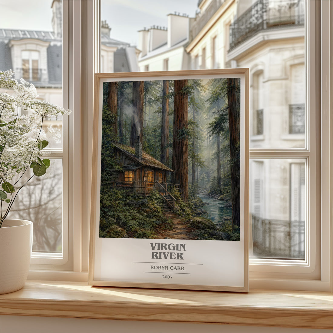Virgin River book cover poster colour and style options – Robyn Carr book art