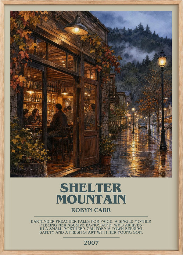 Shelter Mountain Bookish Wall Art by Robyn Carr