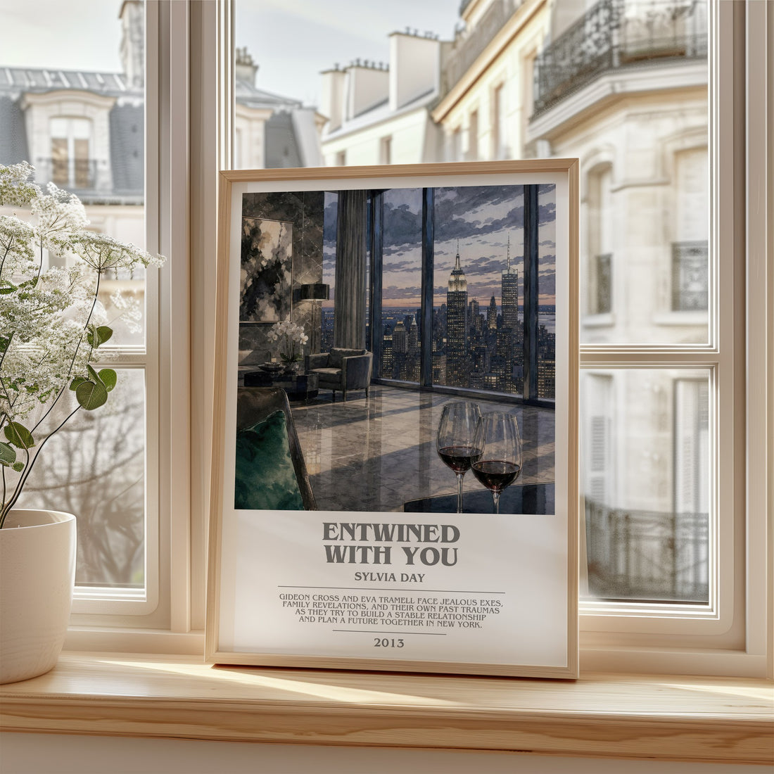 Entwined with You bookish poster colour and style options – Sylvia Day book art