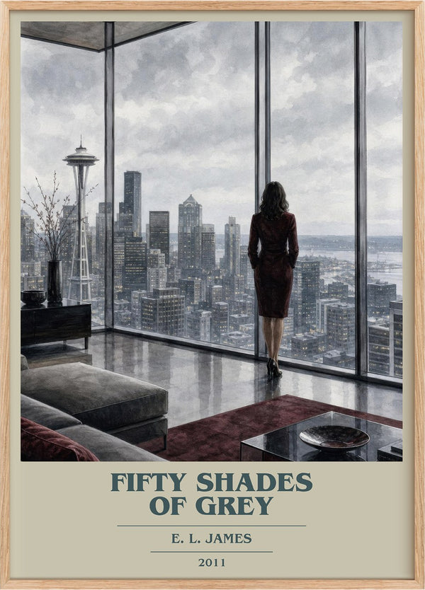 Fifty Shades of Grey Book Cover Poster by E. L. James