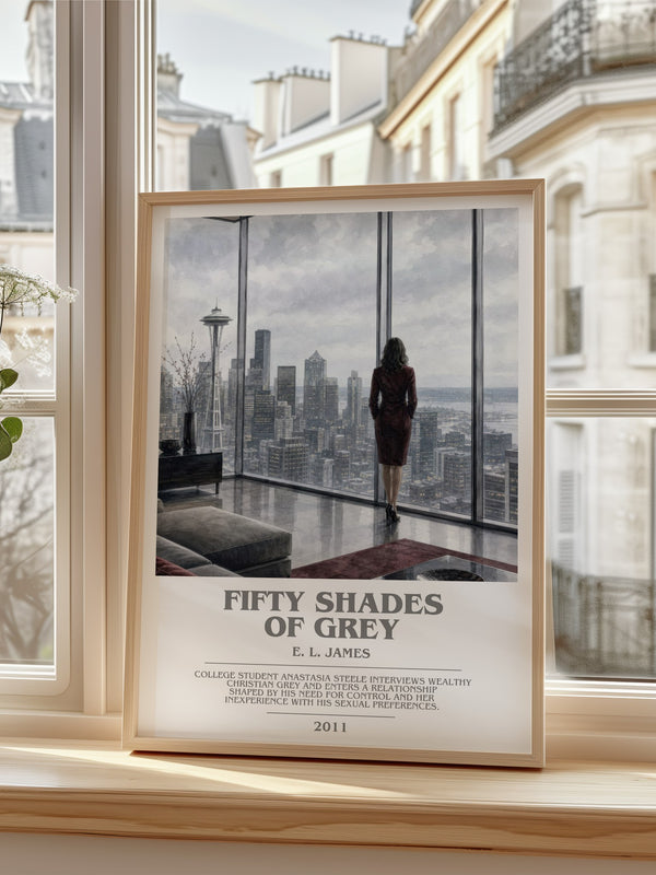 Fifty Shades of Grey bookish poster colour and style options – E. L. James book art