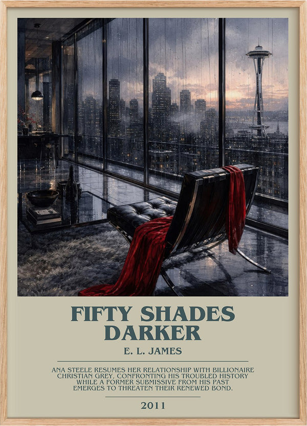 Fifty Shades Darker Bookish Wall Art by E. L. James