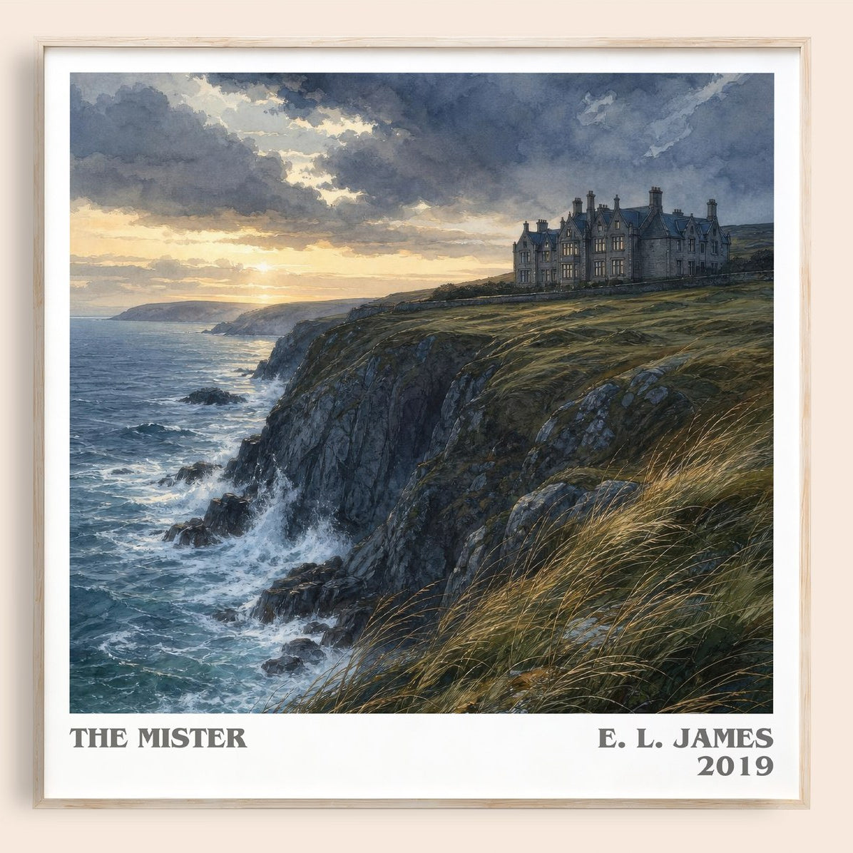 The Mister literary book poster by E. L. James – framed literary art print