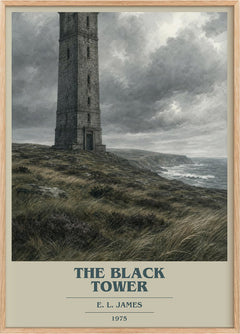 The Black Tower Book Cover Poster by E. L. James