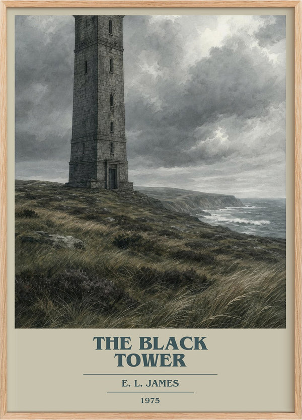 The Black Tower Book Cover Poster by E. L. James