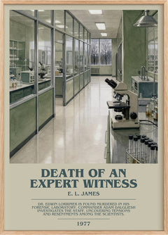 Death of an Expert Witness Bookish Wall Art by E. L. James