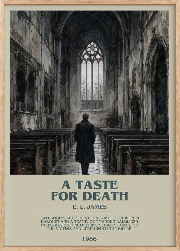 A Taste for Death Bookish Wall Art by E. L. James