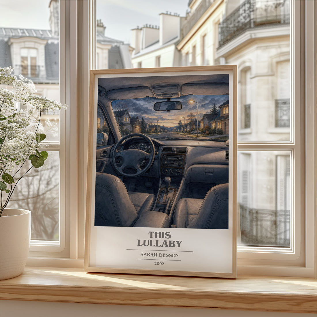 This Lullaby book cover poster colour and style options – Sarah Dessen book art