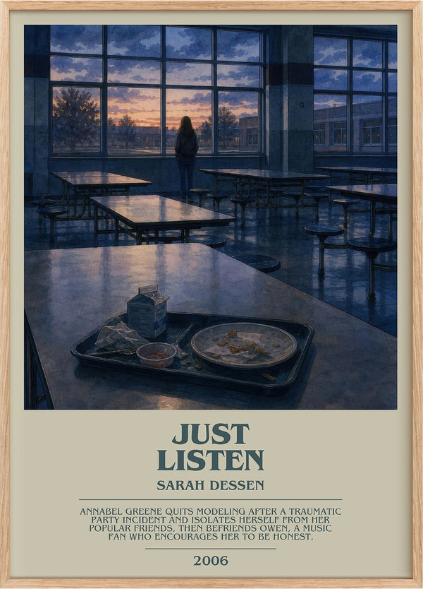 Just Listen Bookish Wall Art by Sarah Dessen