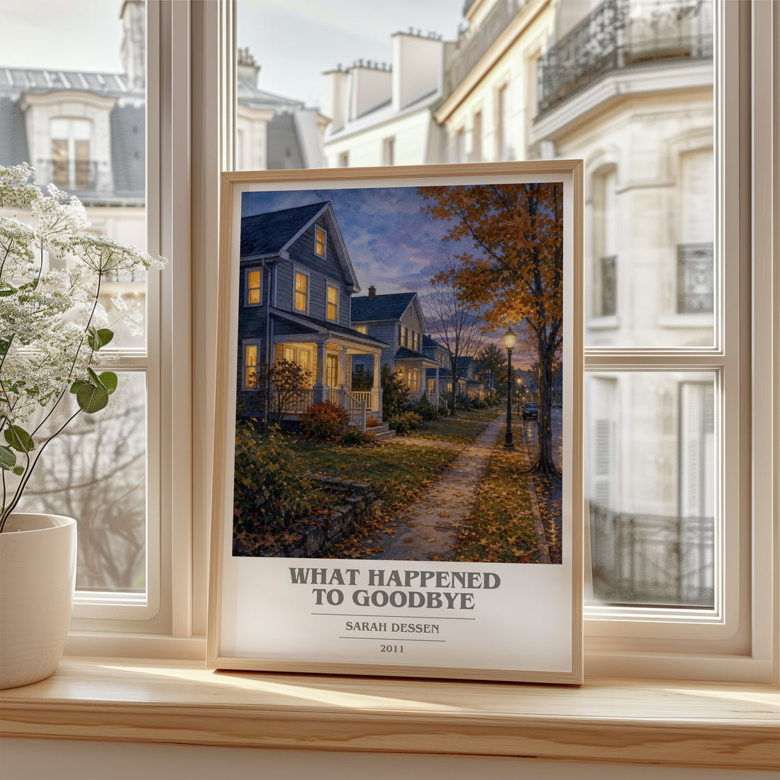What Happened to Goodbye book cover poster colour and style options – Sarah Dessen book art
