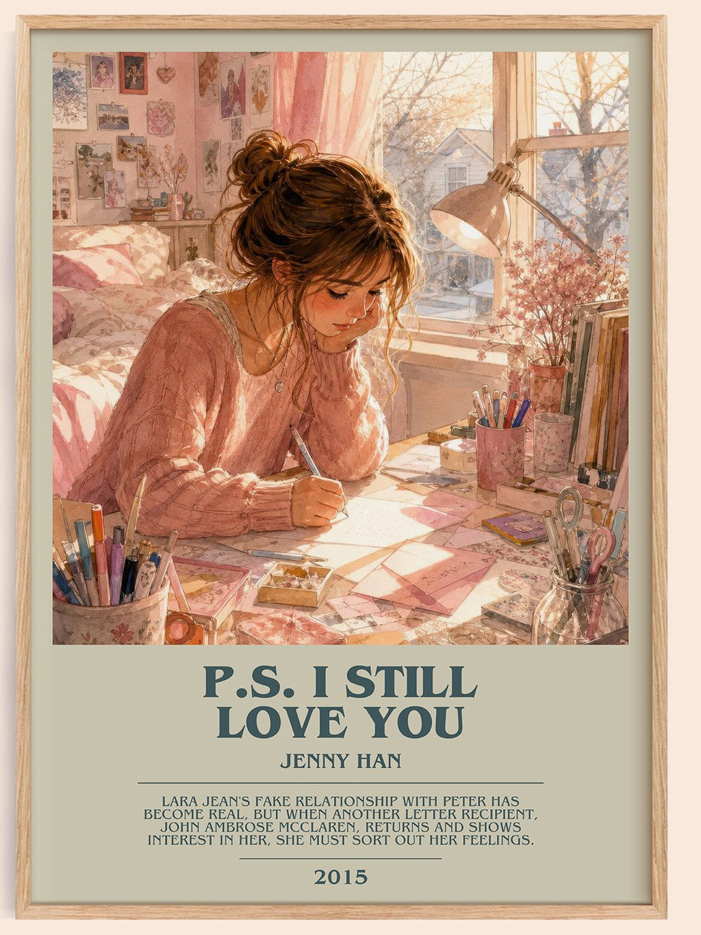 P.S. I Still Love You bookish book poster by Jenny Han – framed literary art print